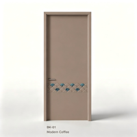 Porte en bois laqué blanc mat, style français, insonorisée, étanche, pour villa, salon, sur mesure, OEM, vente en gros