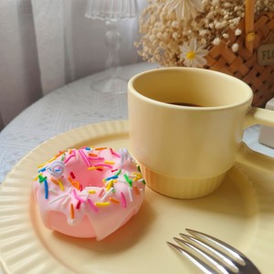 Sıcak satış soya balmumu gıda tatlı mumlar Donut şekilli kokulu mumlar - Product Image 4