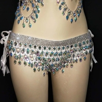Soutien-gorge Bikini pour femmes, Sexy, en cristal, avec des strass, costume de discothèque, danse pôle, cosplay
