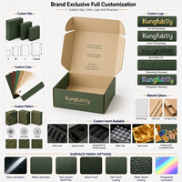 Boîtes d'expédition en carton ondulé rigide, écologiques, de couleur verte, personnalisées en gros, pour l'emballage logistique, avec logo