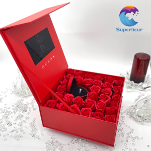 Écran LCD de boîtier vidéo numérique intelligent de 7 pouces Superlieur prend en charge les formats <span class=keywords><strong>JPG</strong></span>/<span class=keywords><strong>PNG</strong></span>/JPEG MP4 musique MP3 pour les invitations de mariage - Product Image 5
