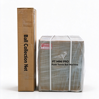 Ensemble d'entraînement de padel portable |   Machine à balles et filet de récupération de balles PT MINI PRO, un incontournable pour la pratique personnelle de padel