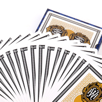 Cartes de poker Svengali portables de marque XN, modèle XN004, noires, 310 g/m², avec noyau européen, différentes tailles, logo personnalisé, populaires en Amérique