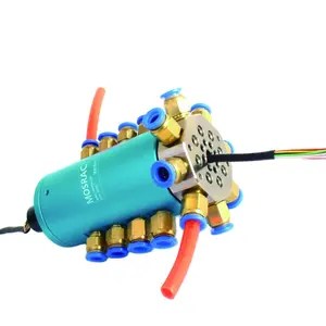 油圧ロータリージョイント8通路ポートG1/8 ''6〜56回路の電力/信号を転送するための6〜8mmパイプをサポート