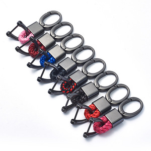 <b>Car</b> Keychain Microfiber Rope Zinc Alloy <b>Key</b> <b>Ring</b> For Home Business Gifts - Product Image 1