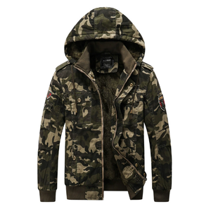Chaqueta Casual Nueva para Hombre, Estampado de Camuflaje, Prenda Exterior de Algodón, Manga Larga, Chaqueta con Capucha Moderna, Forro Polar - Product Image 3