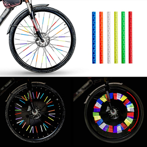 12 Pièces De Vélo Coloré Réfléchissant Enjoliveurs Réflecteurs Pour Roue De Bicyclette Bâton - Product Image 5