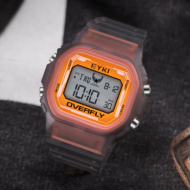 Wholesale Unisex chronograph watch 3ATM  Plastic LED digital sport watches children girl boy gift
