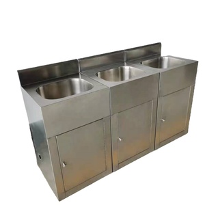 FENGYUQUAN Fregadero Quirúrgico Personalizable de Acero Inoxidable 201/304 para Clínica, con Doble Estación y 1 o 5 Posiciones - Product Image 1