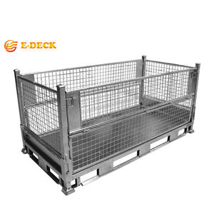 Heavy Duty Transporte Apilamiento Plegable Australia Acero Metal Stillage con placa - Product Image 1