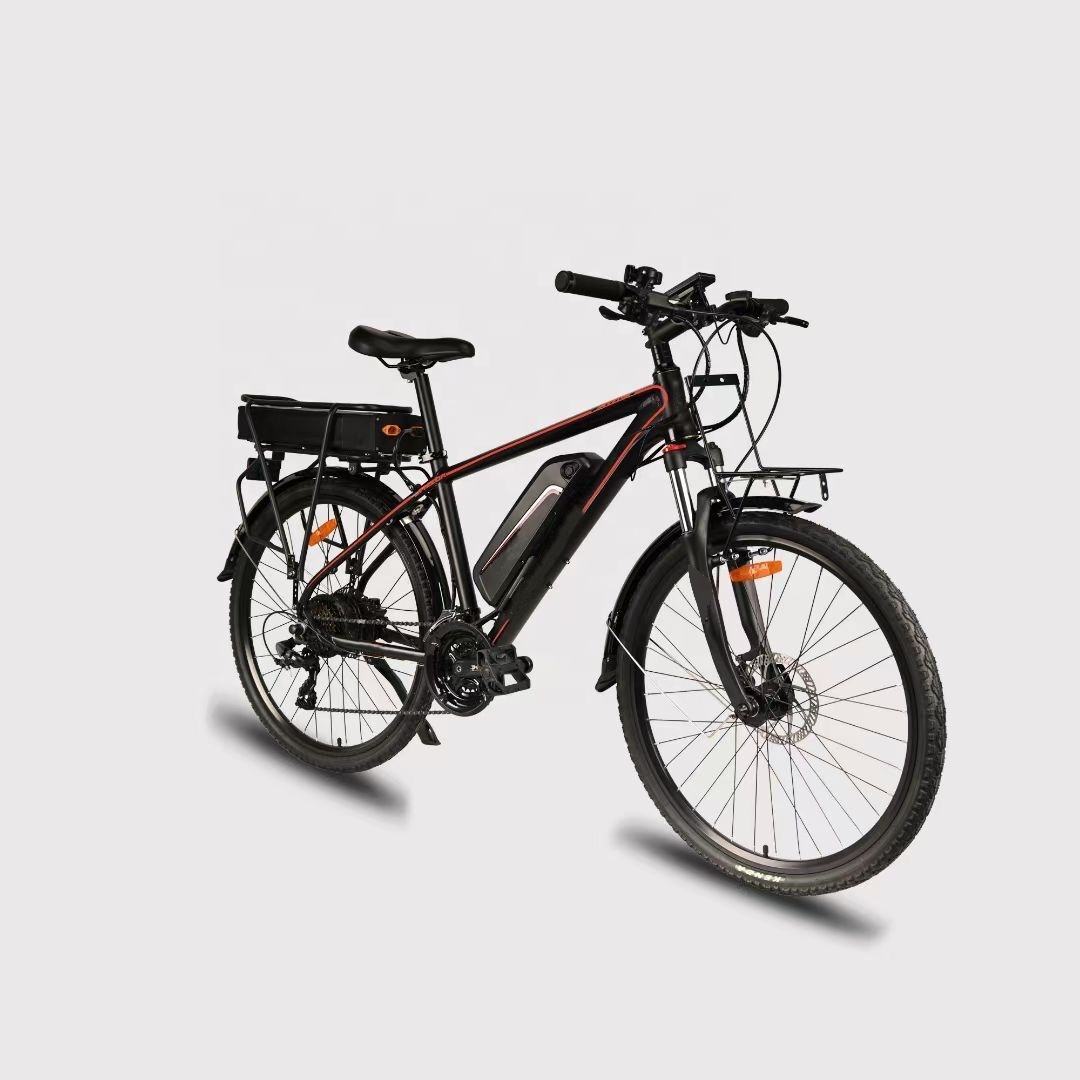 48V 30Ah Electric Hybrid Bike 26 Inch Long Range Mountain Ebike for Adults  Aluminum Alloy 250W Motor 24 Speeds Lithium Battery
