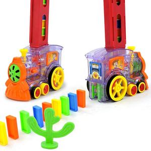Nouveau Design 60 pièces lumière éducative électrique pose automatique dominos train jouets pour enfants - Product Image 3