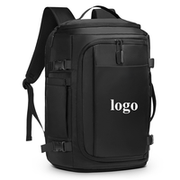Sac à dos professionnel pour homme avec logo personnalisé, résistant à l'eau, grande capacité, pour ordinateur portable 16 pouces, extensible, pour les loisirs et les voyages