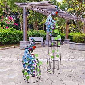 Plantes grimpantes artificielles, fleurs décoratives, treillis de jardin en métal - Product Image 1