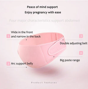 L XL XXL Logotipo personalizado Algodón transpirable Soporte de maternidad Cinturón de cintura Protección Abdominal Embarazo Cinturón de vientre - Product Image 4