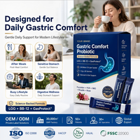Capsules Probiotiques H. Pylori Support Multi-Souches Bifidobacterium Formule Botanique Santé Digestive Antioxydant Immunité