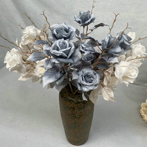 Arreglo de Rosas Artificiales Queyiyi de 80 cm, Estilo Nórdico, Decoración de Mesa, Decoración para Bodas y Hogar - Product Image 3