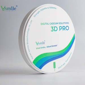 Bloc de zircone 3D Pro <span class=keywords><strong>Vsmile</strong></span> High Translucent Plus Color Preshade certifié CE 700-1200MPa pour poudre dentaire CAD/CAM Coping Long - Product Image 6