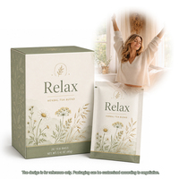 Ramuan Teh Herbal Relaksasi Chamomile, Bunga Oat, Licorice, Fennel untuk Siang dan Malam