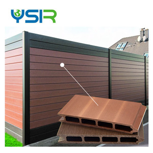 All Weather Co-Extrusie Houtnerf Oppervlak <span class=keywords><strong>Pvc</strong></span> Plastic Gecanneleerd Outdoor Wpc Outdoor Muur Panel Hek - Product Image 1