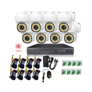 Nouveau kit de caméra PTZ analogique 8 canaux, étanche, avec télécommande pour téléphone portable, vision nocturne, détection de mouvement, kits de caméras analogiques - Product Image 1