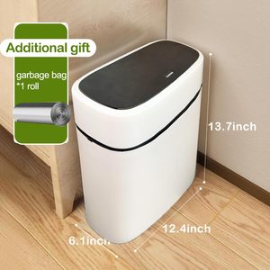 Hot Sale Electronic Smart Induction Touchpad Garbage <b>Bin</b> Automatic <b>Lid</b> Opening Large Capacity Odor Proof Plastic Kitchen - Product Image 4