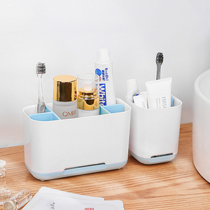 Scatola di plastica per bagno porta porta spazzolino da denti stile moderno porta bagno porta dentifricio drenaggio per il bagno - Product Image 5