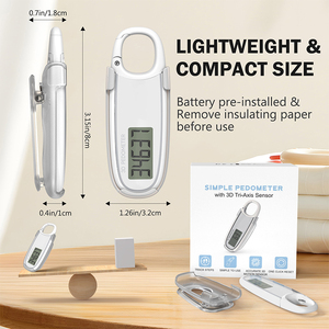J & R Nhỏ Carabiner Mắt Cá Chân Giày <span class=keywords><strong>Pedometer</strong></span> <span class=keywords><strong>3D</strong></span> Đơn Giản Túi Bước Tracker Truy Cập Cho Nam Giới Phụ Nữ Trẻ Em Đi Bộ - Product Image 3
