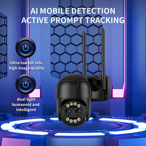 ICSEE 8MP Zoom optik dalam ruangan H.265 IP kamera keamanan kubah warna hitam 2 jaringan Wifi Cloud konektivitas pelacakan gerakan manusia