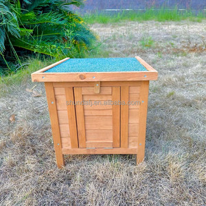 SHUNDA SDR013-02 Eco-Friendly Wood Light Red Heavy Duty Horizontal <b>Sliding</b> Villa Pet House Medium Breed All Seasons Living Print - Product Image 5