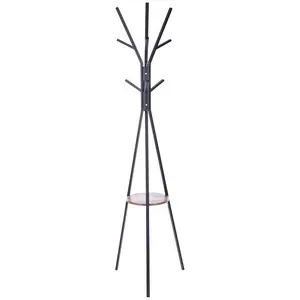 <span class=keywords><strong>Porte</strong></span>-<span class=keywords><strong>chapeau</strong></span> et <span class=keywords><strong>porte</strong></span>-manteau en métal avec 9 crochets pour entrée et bureau à domicile - Product Image 1