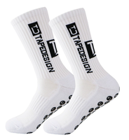 Trustloops Chaussettes de football personnalisées à marque privée, chaussettes antidérapantes, chaussettes de sport pour hommes, logo personnalisé, faible MOQ, OEM, ODM