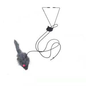 Juguete Colgante Simple para Gatos, de Felpa y Metal, Ecológico, Interactivo, con Movimiento, Ratón, Mariposa, Pluma de Repuesto - Product Image 5
