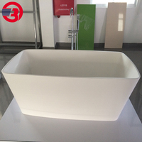 Baignoire de massage en pierre artificielle acrylique Baignoire en marbre de culture moderne