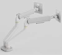 Support de bureau flexible pour moniteur, bras simple, support VESA réglable sur le bureau pour ordinateur