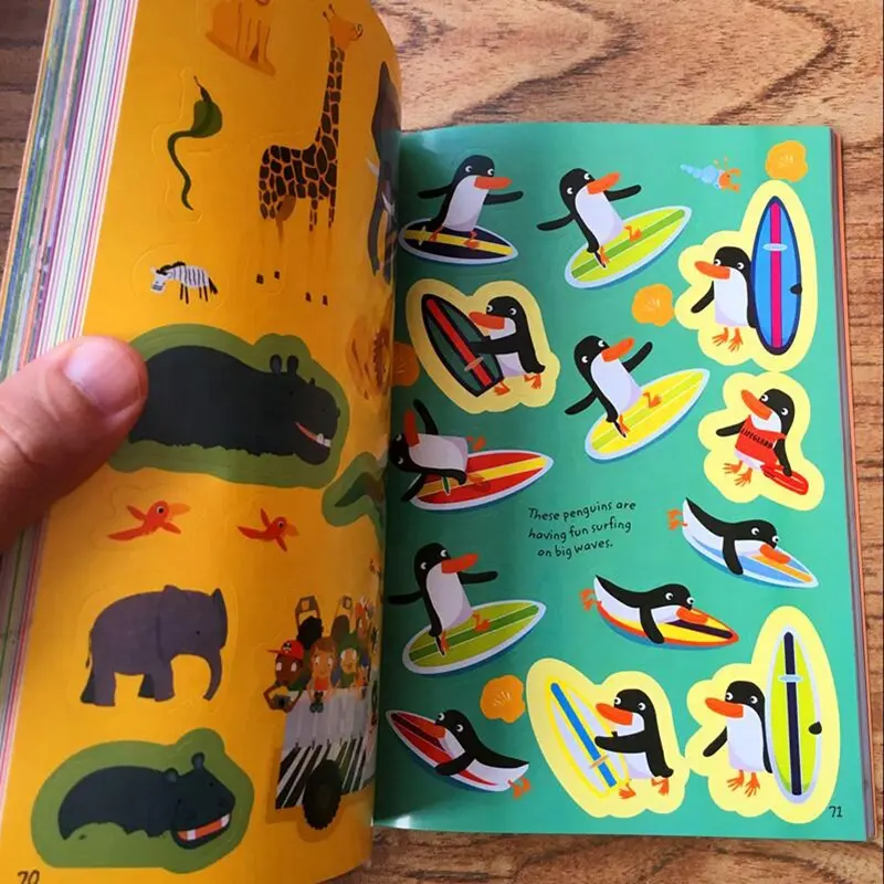 Custom Early Childhood Education Flip Busy Quiet Kids Diy Sticker Book Printing