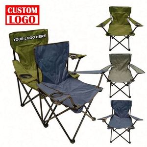 Silla de Camping Plegable Personalizada para Exteriores con Tela de Poliéster y Estructura de Acero - Logotipo Personalizado, Venta al Por Mayor - Product Image 1