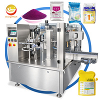Machine de remplissage et de scellage automatique rotative ORME pour sachets Doypack préformés, pour granulés de café noir instantané