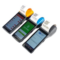 جهاز نقاط البيع المحمول بنظام أندرويد 13.0 مع شاشة لمس 5.5 بوصة وطابعة USB وواي فاي وماسح الباركود يدعم 3G و4G