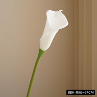 Bunga Calla Lily Realistis Buatan Tangan, Rangkaian Bunga Pernikahan Buatan, Bunga untuk Dekorasi