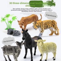Best-seller transfrontalier : Ensemble de 58 figurines d'animaux en plastique, incluant des dinosaures et des girafes – Pour les 4-6 ans – Vente en gros disponible