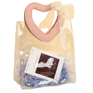 Bolsas de regalo transparentes de compras de plástico de <span class=keywords><strong>PVC</strong></span> ecológicas personalizadas de gran capacidad para boda, cumpleaños, fiesta de bienvenida al bebé - Product Image 3