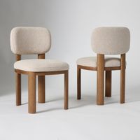 Chaise de restaurant d'accent antique, chaise de salle à manger en bois massif rembourrée en tissu pour la maison et l'hôtel