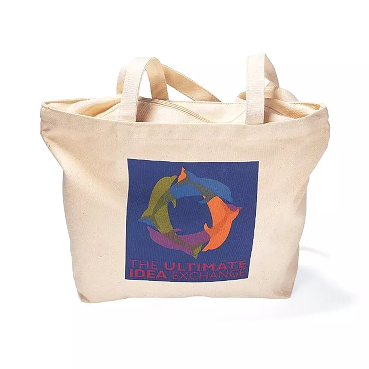 Personalized Printed Logo Blank Large Cotton Tote Bag Canvas