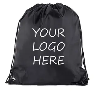 nylon polyester drawstring backpack bag