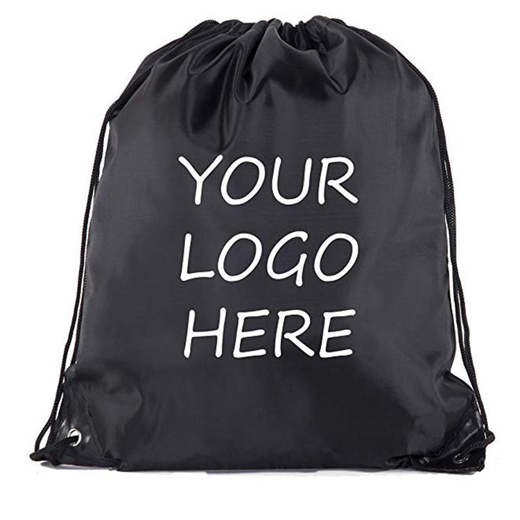 Custom polyester drawstring backpack