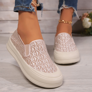 2025 primavera ed estate nuove suole spesse con scarpe da donna per studenti - Product Image 2