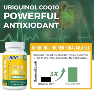 Oem/ODM 1000mg ubiquinol CoQ10 Softgels hấp thụ tốt hơn CoQ10 ubiquinol bổ sung chức năng tim & sản xuất năng lượng - Product Image 6