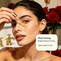 Sérum Visage Quotidien Éclaircissant et Raffermissant au Ginseng Noir, Acide Tranexamique et Niacinamide – Soins de la Peau Coréens (Marque Privée)