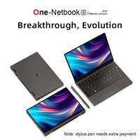 Ordinateur portable OneMix 4 Platinum Edition ONE-NETBOOK Top Win10 Home 2023 pouces i7 déverrouillage par empreinte digitale ordinateur portable 10.1